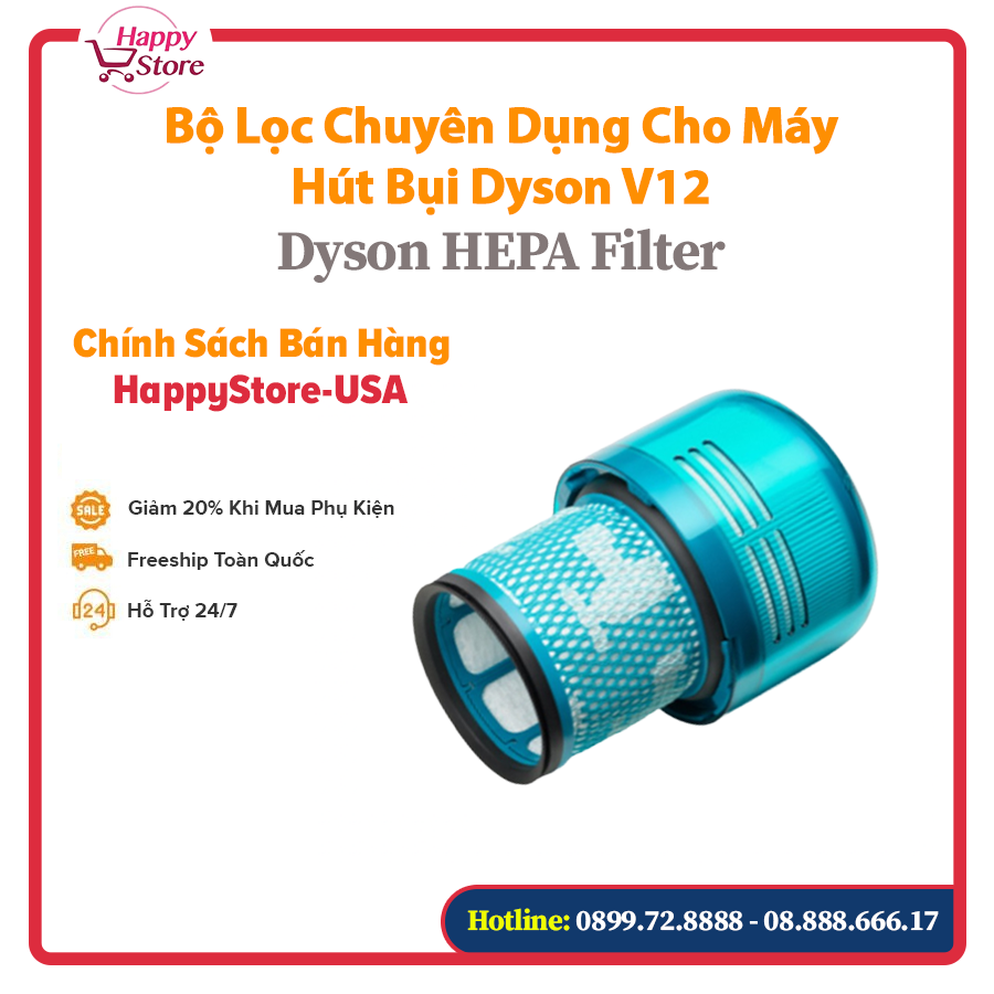 [PHỤ KIỆN CHÍNH HÃNG] - BỘ LỌC CHUYÊN DỤNG CHO MÁY HÚT BỤI DYSON V12 (HEPA)