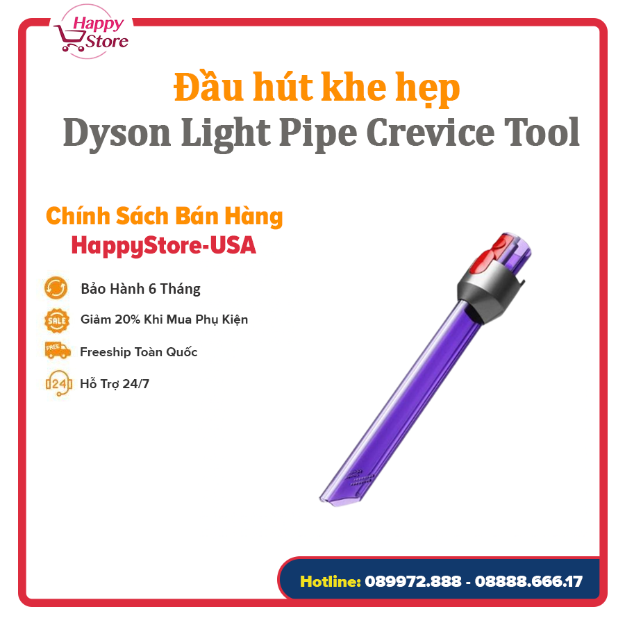 Đầu hút khe hẹp Dyson Light pipe crevice tool