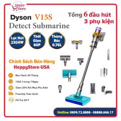 Máy hút bụi lau nhà Dyson V15S Detect Submarine