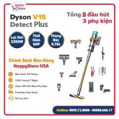 Máy hút bụi Dyson V15 Detect Plus ( Lọc HEPA)