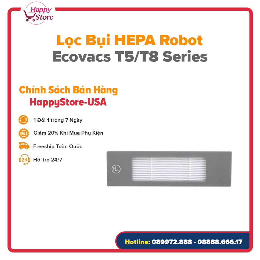 Lọc bụi HEPA Robot Ecovacs T5/T8 Series