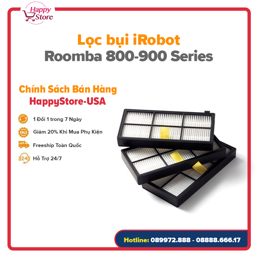 [Phụ Kiện Chính Hãng] - Lọc bụi iRobot Roomba 800-900 Series