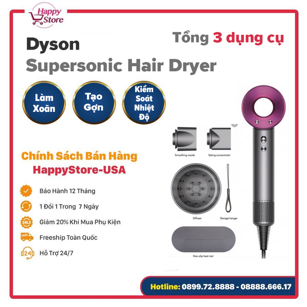 Khám phá ưu điểm máy sấy tóc Dyson Supersonic Hair Dryer Iron –  HappyStore-USA