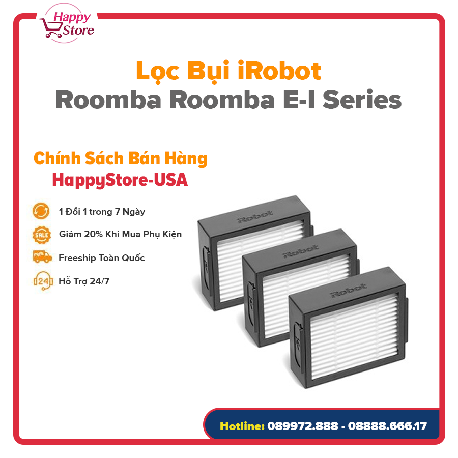 [Phụ Kiện Chính Hãng] - Lọc Bụi iRobot Roomba e~i Series