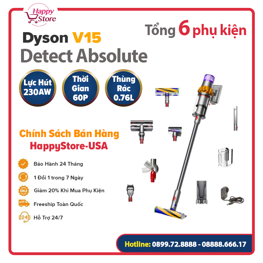 Máy hút bụi Dyson V15 Detect Absolute