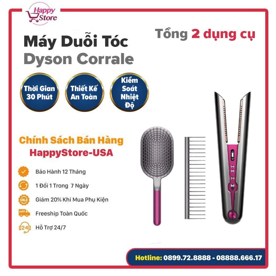 Siêu phẩm máy duỗi tóc Dyson Corrale giải pháp làm đẹp nhanh và tiện lợi