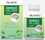  TPCN Progetic Ginkgo Biloba 750mg Tăng Cường Lưu Thông Máu Não Hộp 90 Viên 