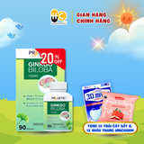  TPCN Progetic Ginkgo Biloba 750mg Tăng Cường Lưu Thông Máu Não Hộp 90 Viên 