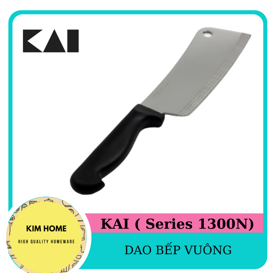  Dao bếp đầu vuông Series 1300N KAI (có lỗ treo) 