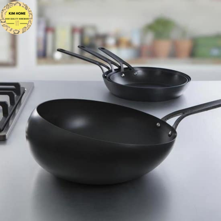  BK - Chảo Wok Thép Carbon - 30cm 