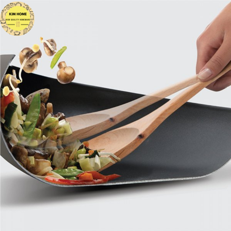  BK - Chảo Wok Thép Carbon - 30cm 