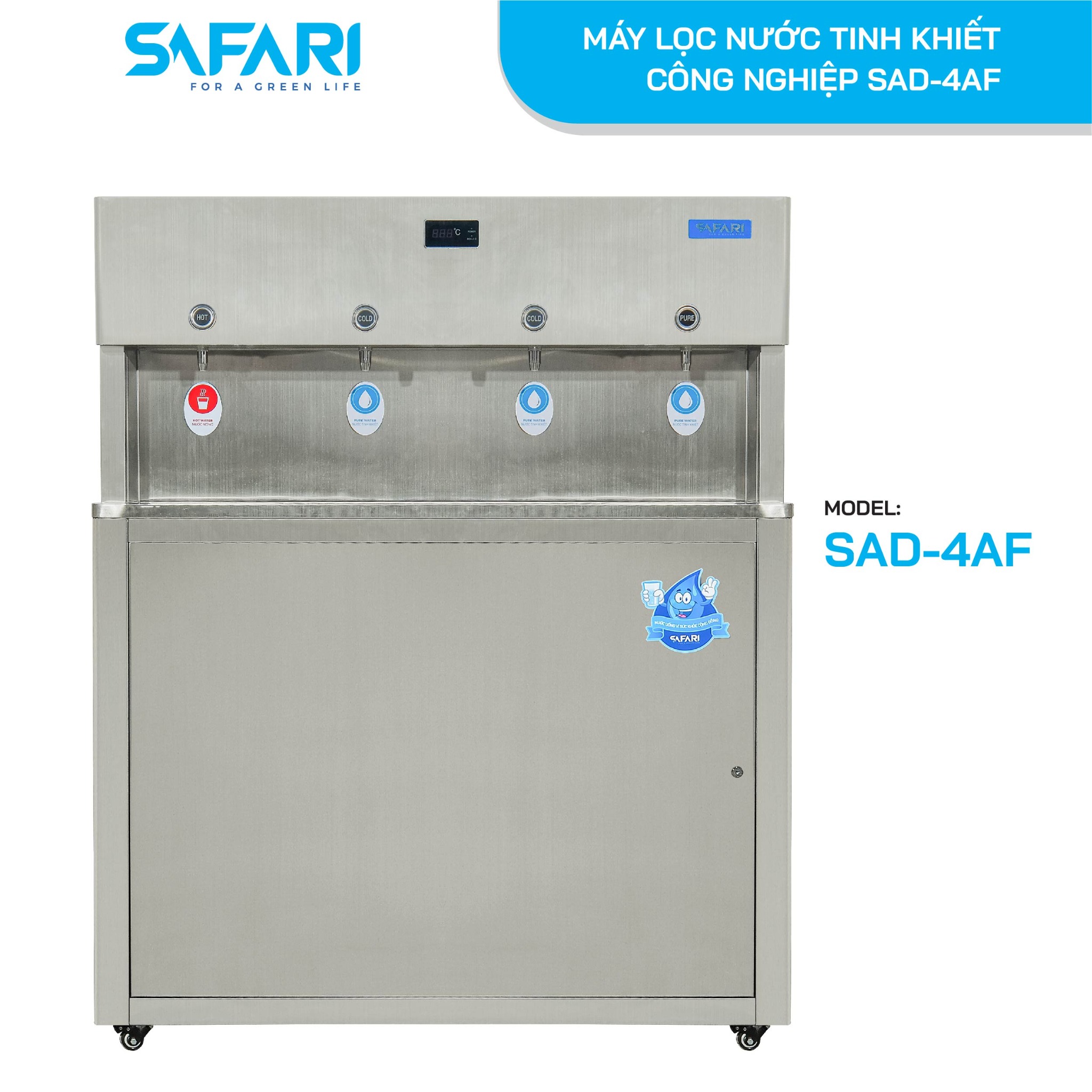 Máy lọc nước nóng lạnh công nghiệp SAFARI SAD-4AF