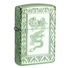 Bật lửa zippo armor 360 multicut chủ đề rồng xanh chính hãng