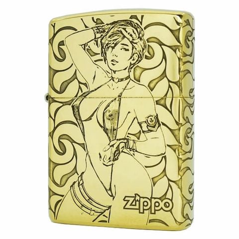 Bật lửa Zippo chủ đề cô gái Sexy tóc ngắn