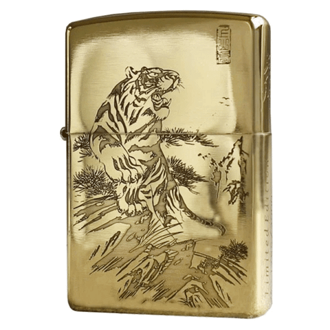 Bật lửa Zippo chủ đề hổ thượng sơn
