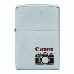 Bật lửa Zippo cổ xưa 1977 chủ đề máy ảnh Canon