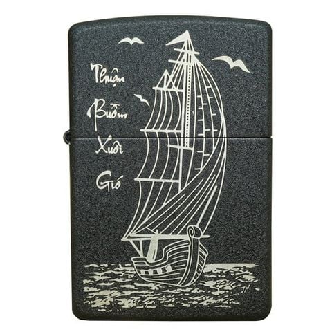 Zippo USA thuận buồm xuôi gió màu đen