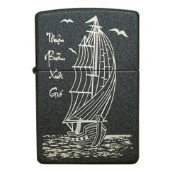 Zippo USA thuận buồm xuôi gió màu đen