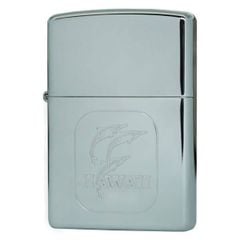 Bật lửa Zippo năm 2001 chủ đề đảo Hawaii Chrome bóng