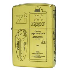 Bật lửa Zippo USA Armor bình xăng vỉ đá