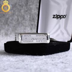 Bật lửa Zippo USA Bạc khối cá chép Replica 1941