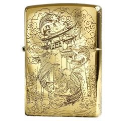 Bật lửa Zippo USA cá chép vượt vũ môn