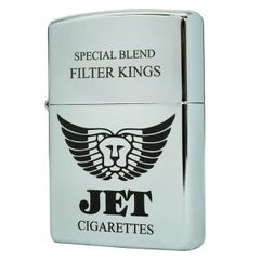 Bật lửa Zippo USA chính hãng logo Jet màu trắng