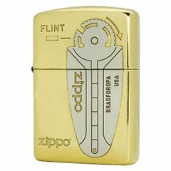 Zippo usa Armor chủ đề vỉ đá và tem