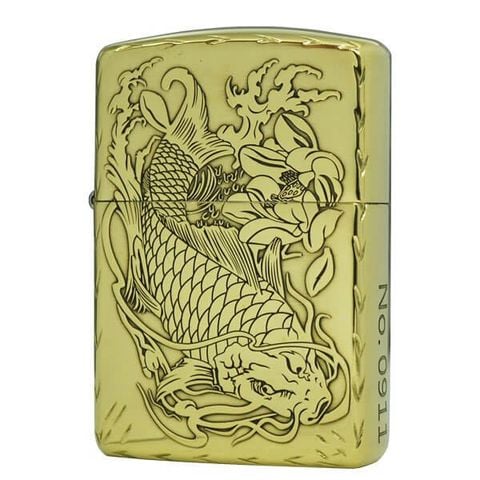 Bật lửa Zippo USA limited armor xuất Nhật hình cá chép hoá rồng