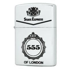 Bật lửa Zorro Brass mạ chrome logo 555 trắng giá rẻ