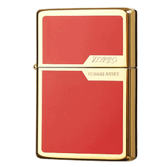 Bật lửa Zorro khảm men đỏ hai mộc đáy