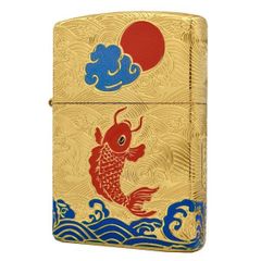 Bật lửa Zorro cá chép thực nguyệt vàng mỹ ký