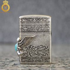 Bật lửa Zorro gắn đá xanh ngọc