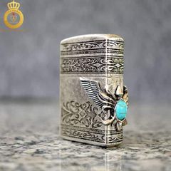 Bật lửa Zorro gắn đá xanh ngọc