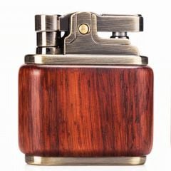 Bật lửa Zorro đồng ốp gỗ