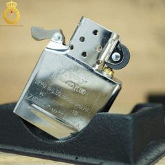 Zippo sơn tĩnh điện màu xanh quân đội