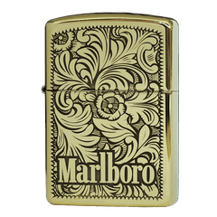 Hộp quẹt Zippo Armor USA logo bao thuốc Man