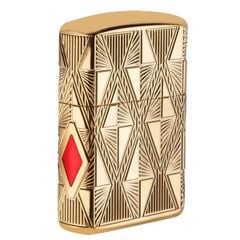Bật lửa zippo armor mạ vàng 24K xuất Nhật sọc caro
