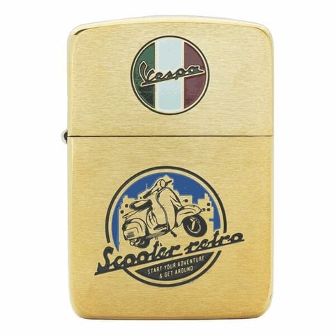 Bật lửa zippo replica tái bản 1941 chủ đề xe máy Vespa