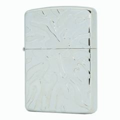 Hộp quẹt Zippo USA Armor mạ bạc năm 2006 chủ đề ven hoa