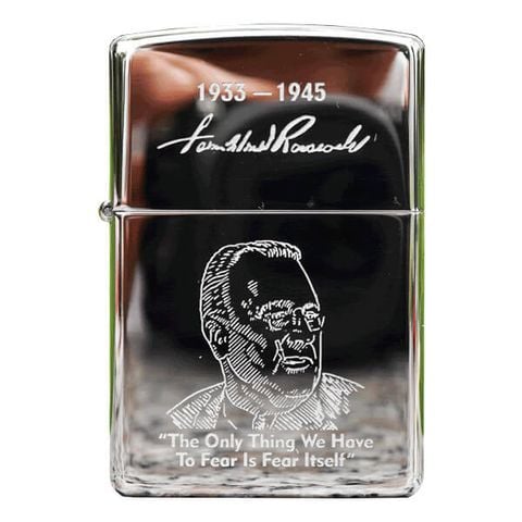 Bật lửa Zippo USA khắc Tổng thống Franklin D. Roosevelt