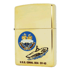 Bật lửa Zippo USA chủ đề tàu sân bay CV-43 Hải quân Hoa Kỳ