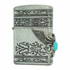 Bật lửa Zorro Chìe xi bụi ngọc lam 805