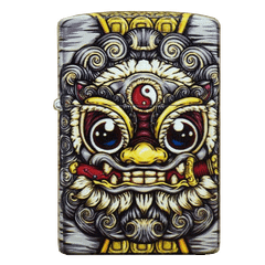 Bật lửa Zorro hình kỳ lân sơn tĩnh điện màu đen