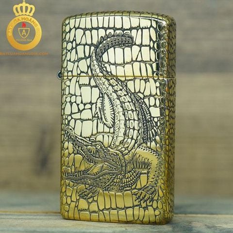Bật lửa Zippo USA Slim cá sấu