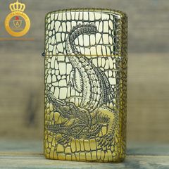 Bật lửa Zippo USA Slim cá sấu
