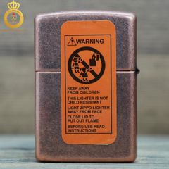 Bật lửa Zippo USA đồng đỏ giả cổ khắc hình ngôi sao