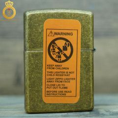 Bật lửa Zippo USA đồng vàng giả cổ khắc ngôi sao