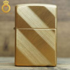 Bật lửa Zippo USA vàng bóng caro