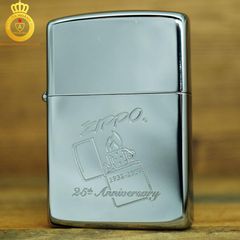 Bật lửa Zippo USA la mã 1992 chủ đề 25th Anniversary